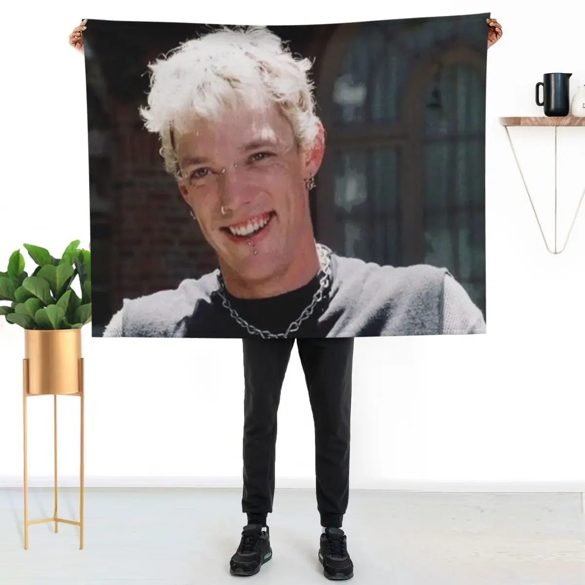 Matthew Lillard Throw Blanket Furry Flannels halloween Custom manga Sofa Quilt Blankets