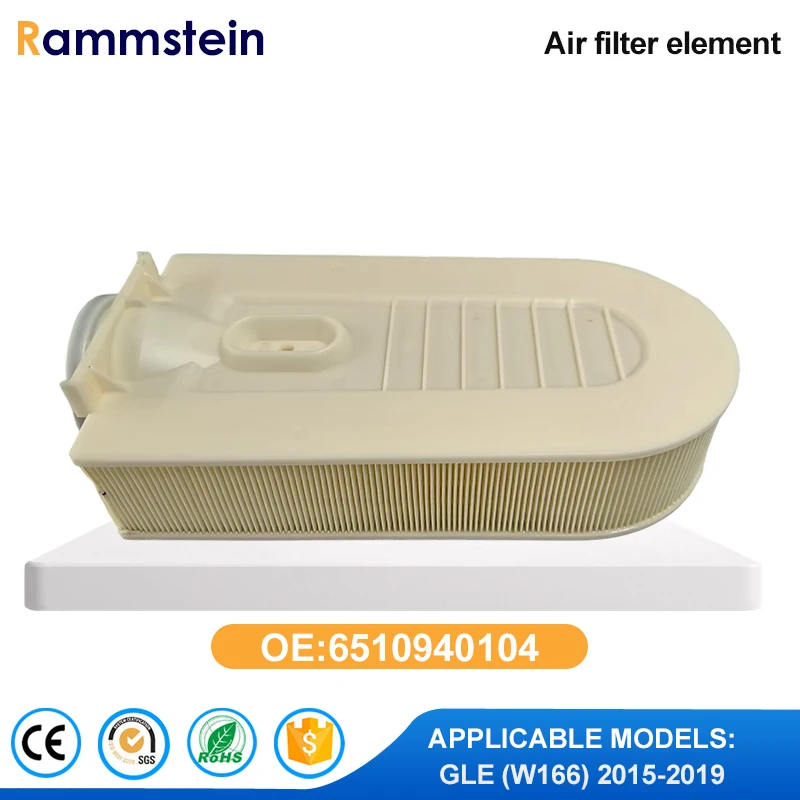 

6510940104 Rammstein Air Filter Element for Mercedes-Benz GLE (W166) 2015-2019 - High-Efficiency Engine Air Filter
