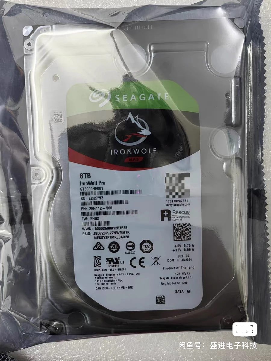 

НОВЫЙ жесткий диск Seagate ST8000NE001 8TB IronWolf Pro 3.5" SATA3 для NAS