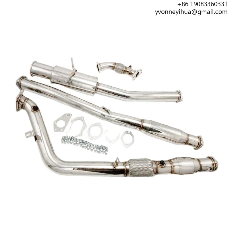 

Exhaust Catback Cat Back With Resonated For Suba*ru 02-07 Impreza WRX / STI 4.5" Tip Turbo-Back