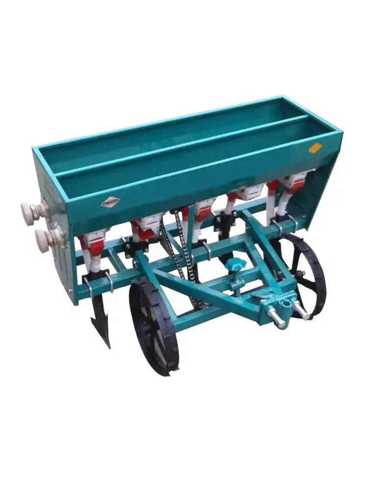 Hand tractor, wheat seeder, fertilization, sowing all-in-one machine, small agricultural machinery 4-8 lines