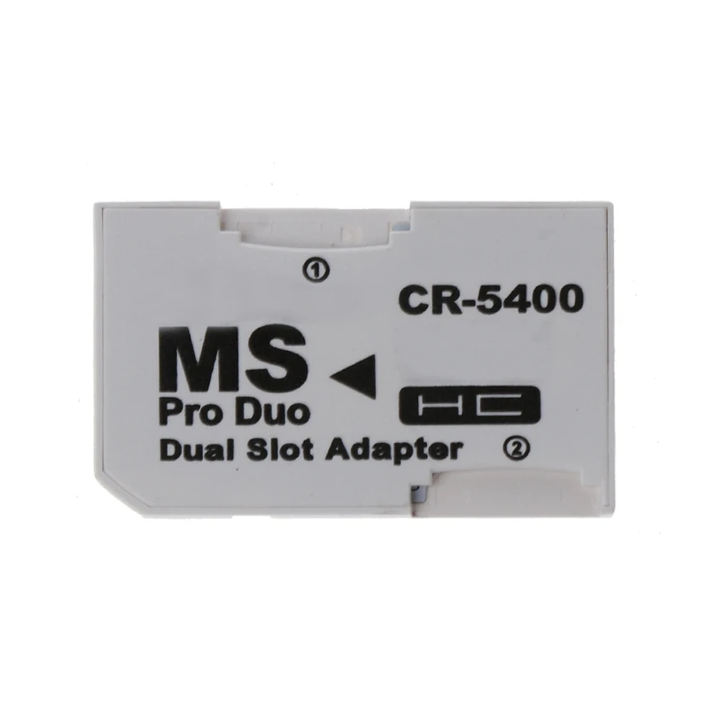 652F Dual naar Memory MS voor voor PSP-kaart Dual 2-slotadapterconverter voor wit