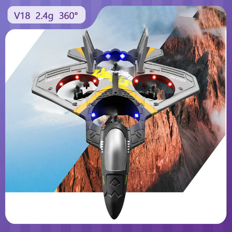 

V18 2.4g 360° rc Airplane Epp Drop Resistant Remote Control Airplane Wireless Remote Control Stunt Rolling Children'S Toy