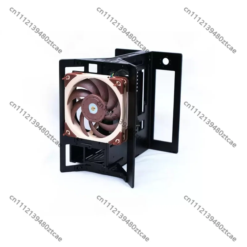 Power Supply Bracket with Bottom Fan Mount, SFX PSU Holder for Integrated Graphics PC Chassis DIY Modification Accessory