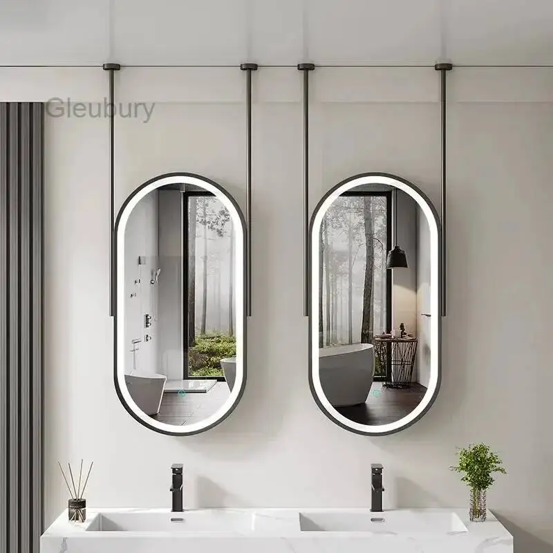 Light Small With Pocket Wall Mirror Sticker Mirror For Bedroom Decor Aesthetic Decorative Wall Ornaments Decoration Room Miror