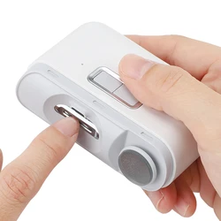 Electric Nail Clipper Cutter With LED Light Automatic Nail Grinder Polishing Trimmer For Baby Adult Mini Manicure Tools Care