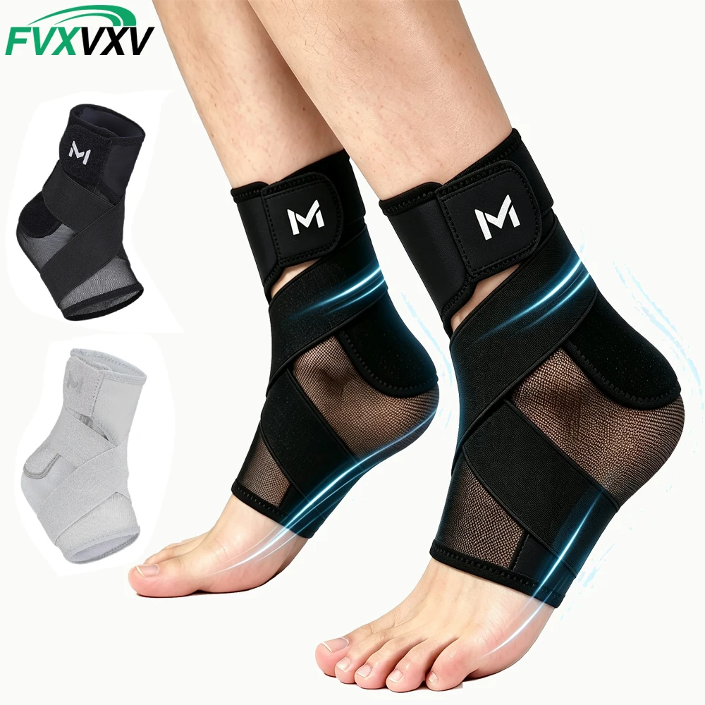 FVXVXV Ultra-Thin Ankle Brace for Women Men, Breathable Compression Ankle Support for Sports, Low-Profile Foot Brace for Sports