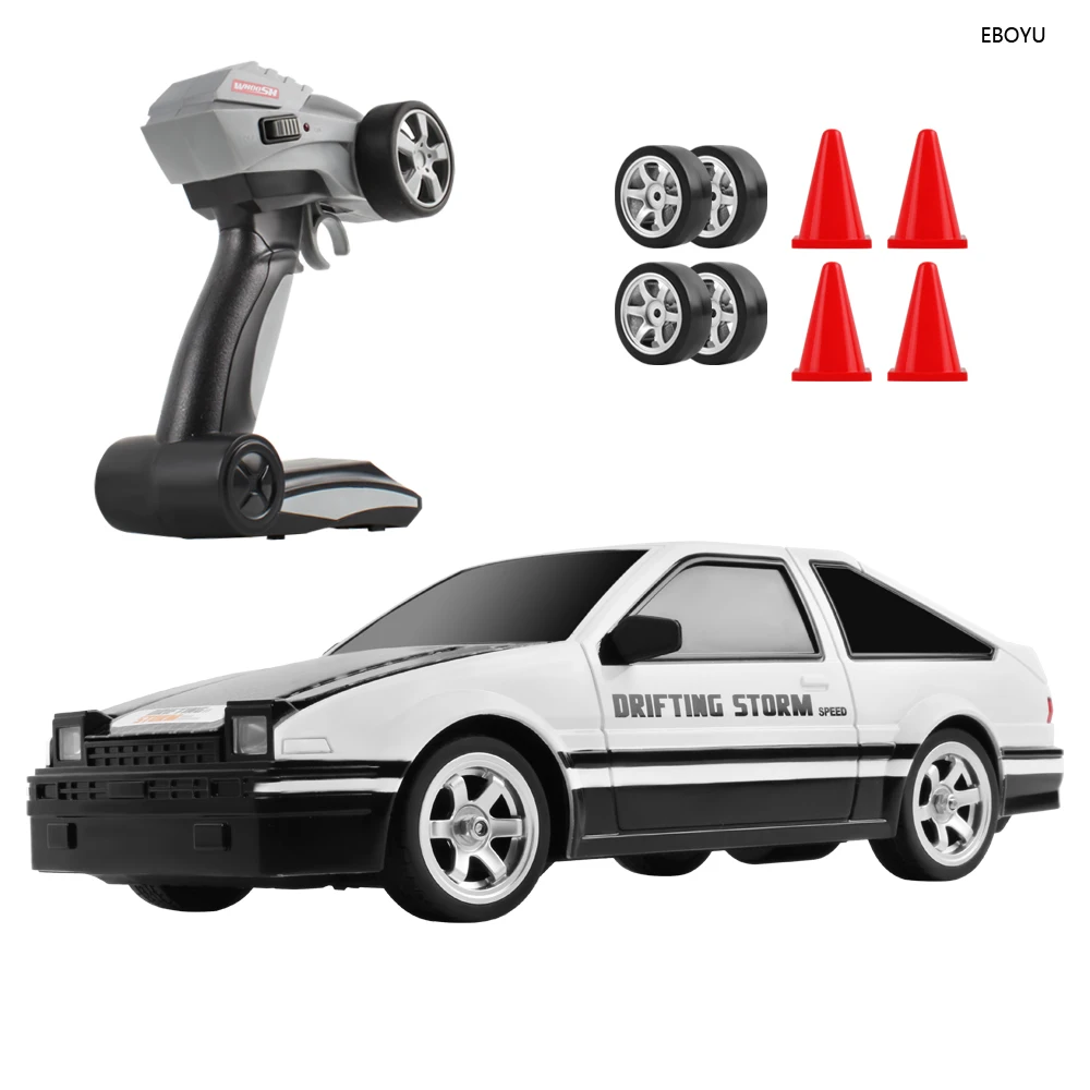 

EBOYU AE86 Радиоуправляемый автомобиль 1:16 4WD Радиоуправляемый спортивный гоночный Дрифт автомобиль RC16 высокоскоростной автомобиль с дистанционным управлением + Экстра Стандартный Дрифт автомобиль RTR подарок