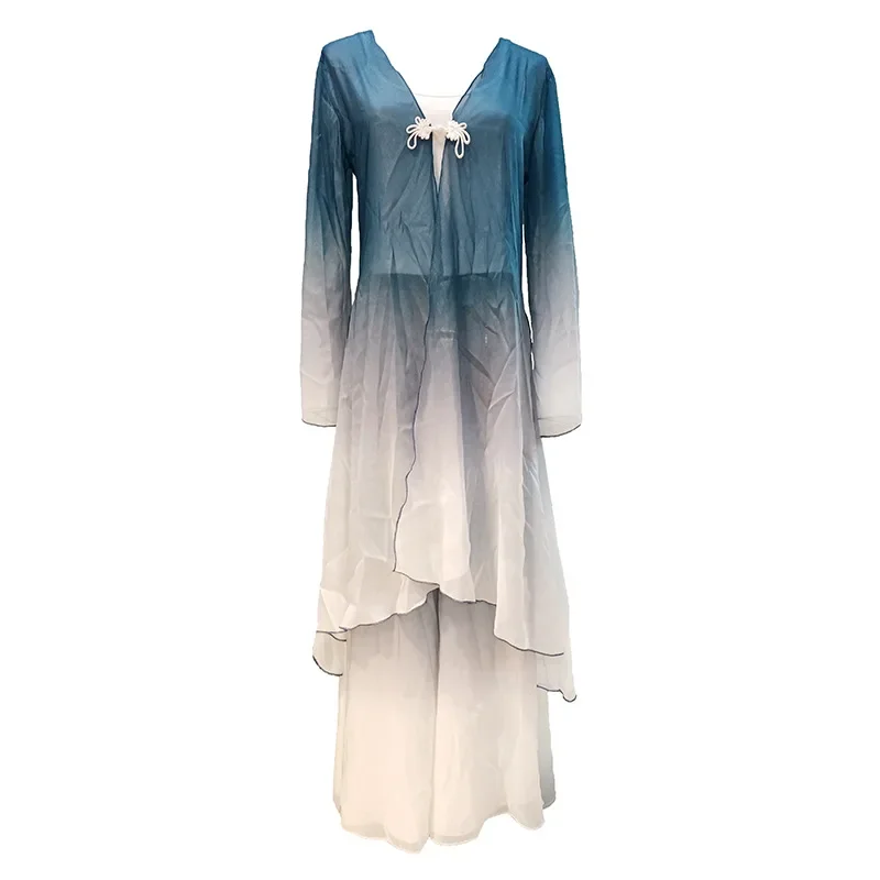 Classical dance costumes, summer gauze costumes, performance costumes, tops, graceful body movements, dance basic training, card