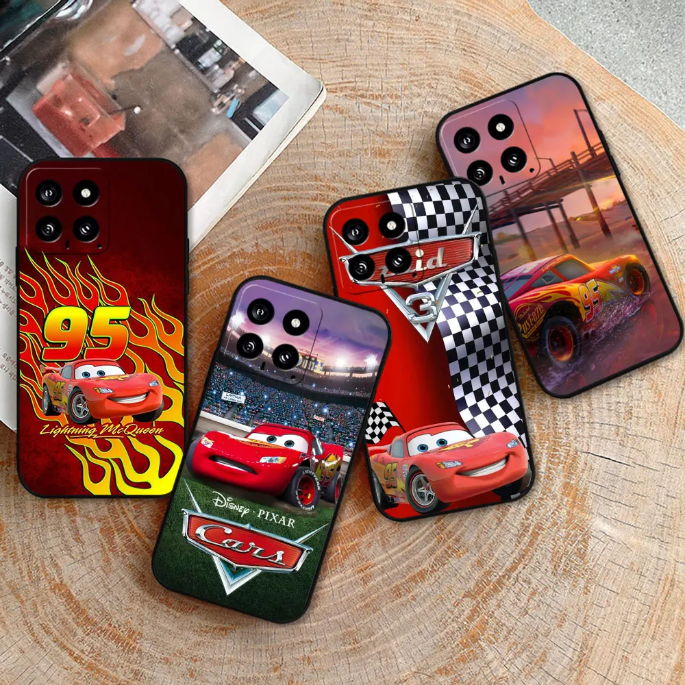 Disney Cars Lightning McQueen Phone Case For Xiaomi Mi 14 13 13T 12 12T 11 5GNE 11T 11X 10 10T 9 8 Pro Lite 5G Shockproof Cover