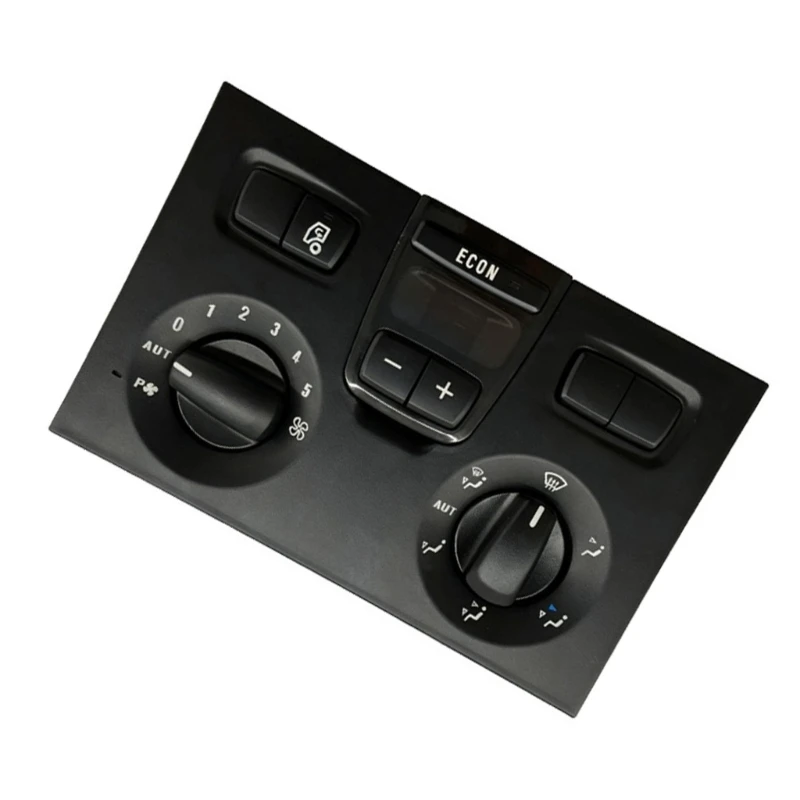 Truck HVAC Panel Replacement with Two Knobs and Multiple Push Buttons for Fan Speed, Air Direction, Temperature, Recirculation