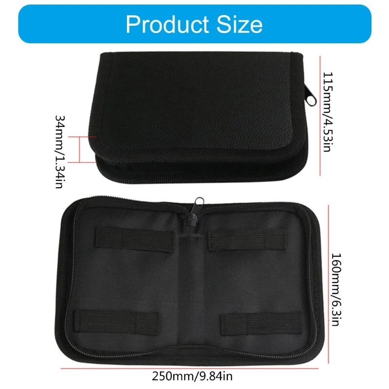 Beadsmith Essential Tool Carriers Zippers Bag Structured for Jewelry and Hobbyists 517A