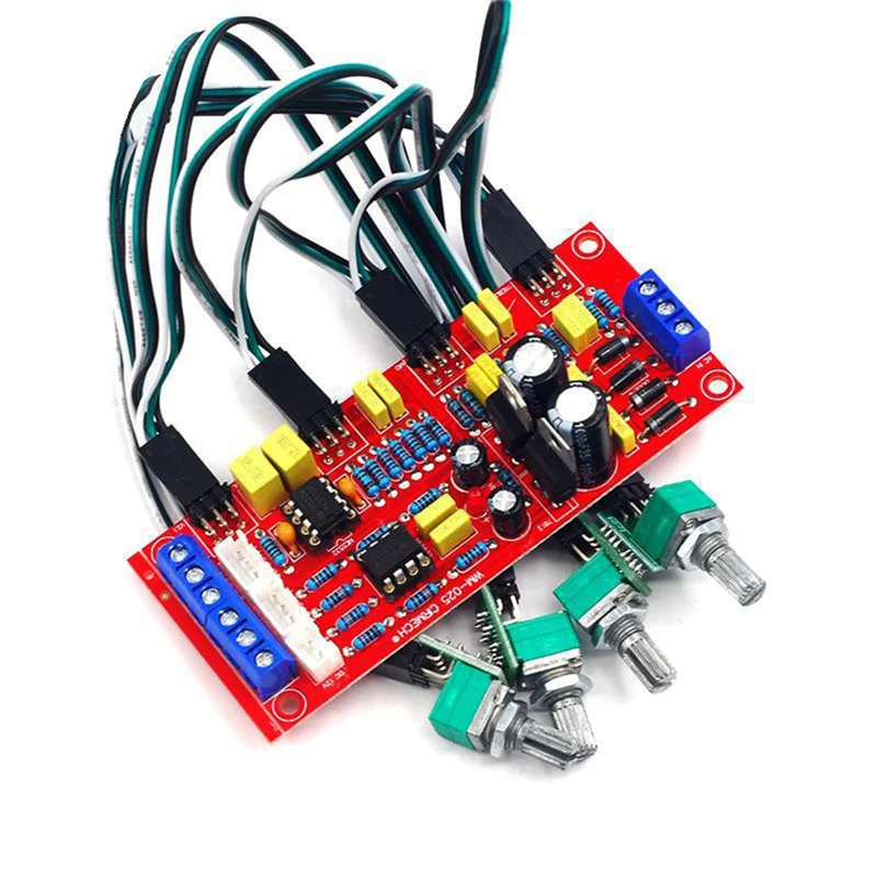 B92B-NE5532 For Diy Amplifier Compatible Audio Preamplifier Bass Treble Sound Tone Control Board With 20Cm Extension Cord