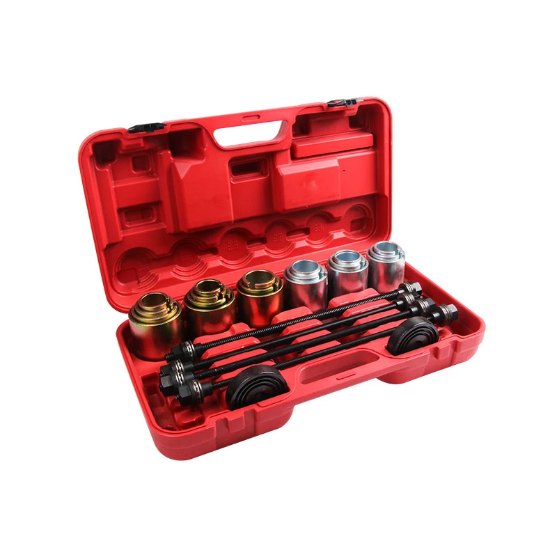 26pcs Universal Press And Pull Sleeve Kit Car Removal Installation Bushes Bearings Tool For Car Repair Auto Maintenance