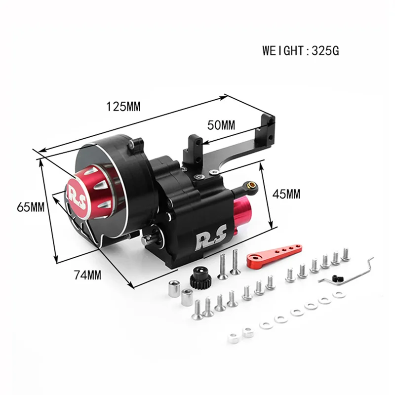 

A15M Rc Crawler Car Dual Speed Wave Box Upgraded Wave Box Reverse Wave Box for Axial Scx10 I II III 90047 90057