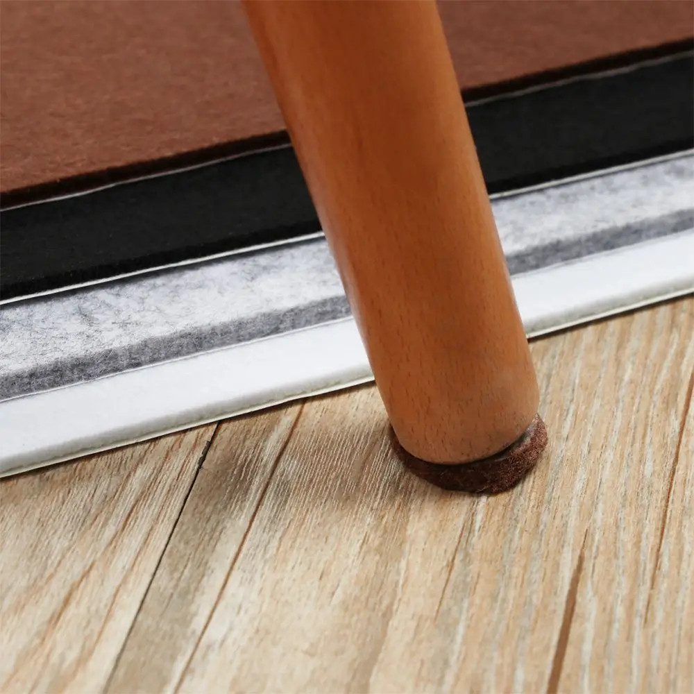 3/5mm Home Thickening Chair Fittings Self-Adhesive Table Sofa Floor Protector Anti-slip Mat Anti Noisy Furniture Leg Felt Pads
