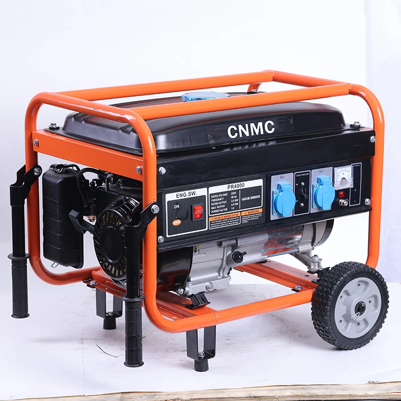 

Генератор 5500 Вт, 220 В, 50 Гц, генератор с утолщенными шинами, 4-тактный цельнометаллический материал, электрическийstart с воздушным охлаждением для домашнего использования