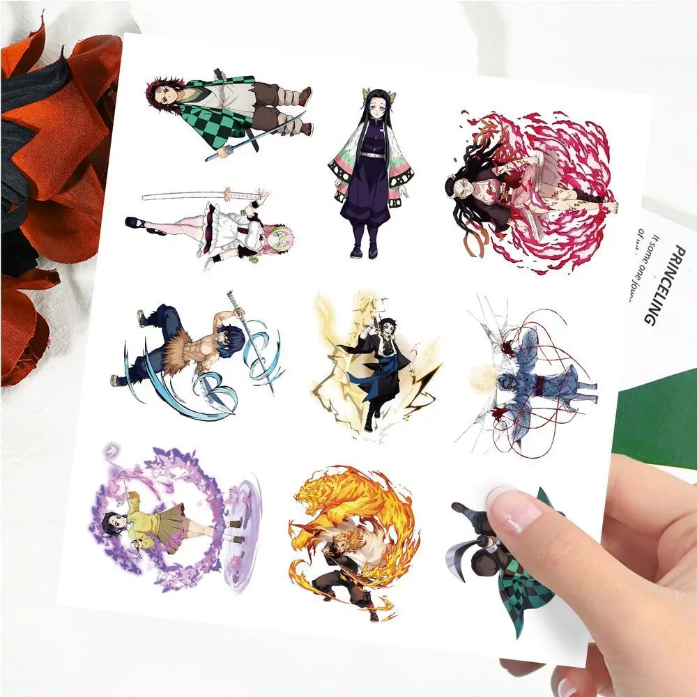 Dämonentöter Übertreibung Shinobu Rengoku Kyoujurou Tanjiro Kamado Aufkleber kreative hochwertige Notizbuch-Desktop wasserfeste Aufkleber – Detail 14