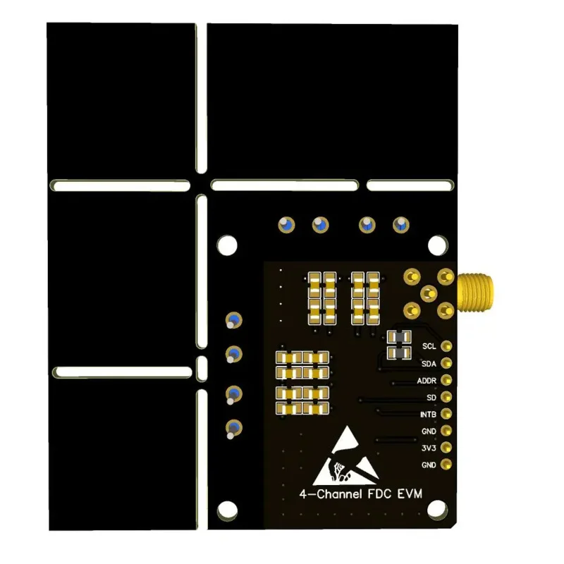 FDC2214 Module Capacitor Sensor Electronic Design Competition Gesture Recognition Paper Count Liquid Level Measurement