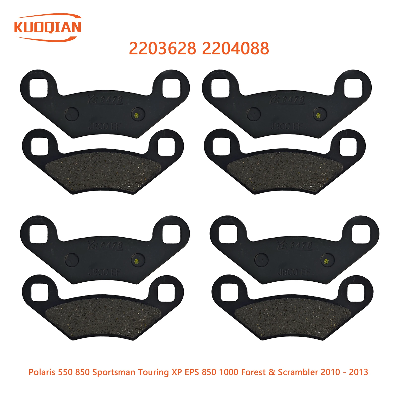 

Тормозные колодки OEM 2203628 2204088 для Polaris 550 850 Sportsman Touring XP EPS 850 1000 Forest & Scrambler 2010 2011 2012 2013