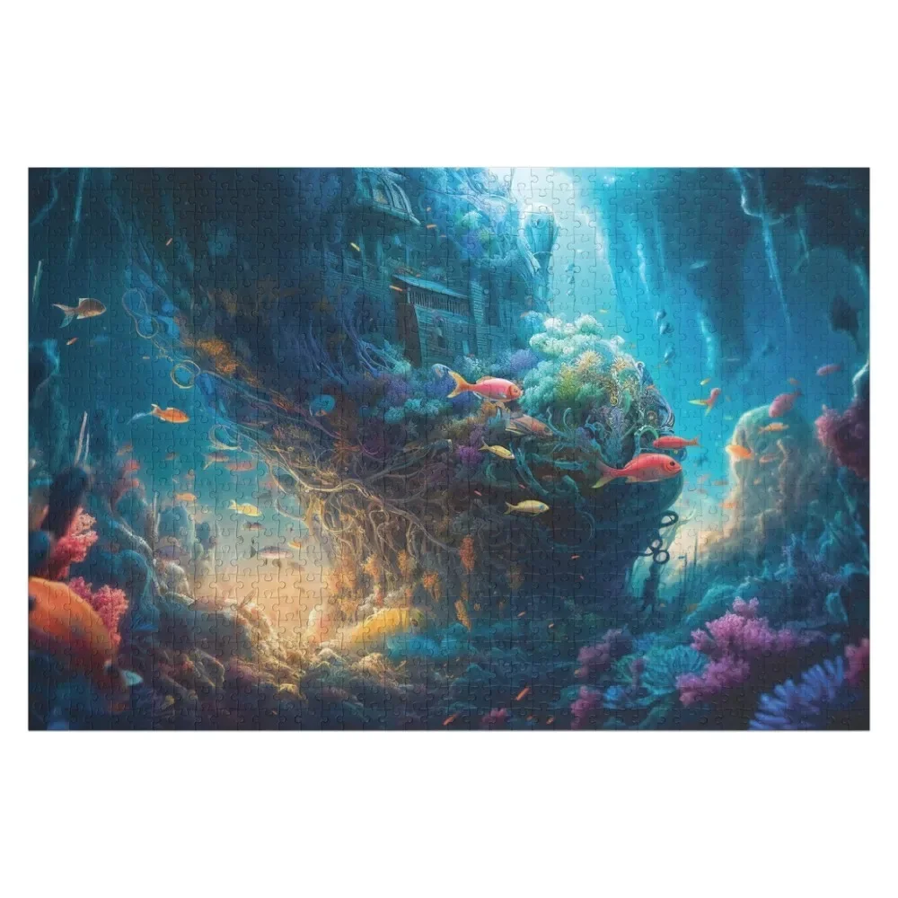 

Underwater Life Creative Fantasy Jigsaw Puzzle Custom With Photo Personalized Toy Baby Wooden Puzzle