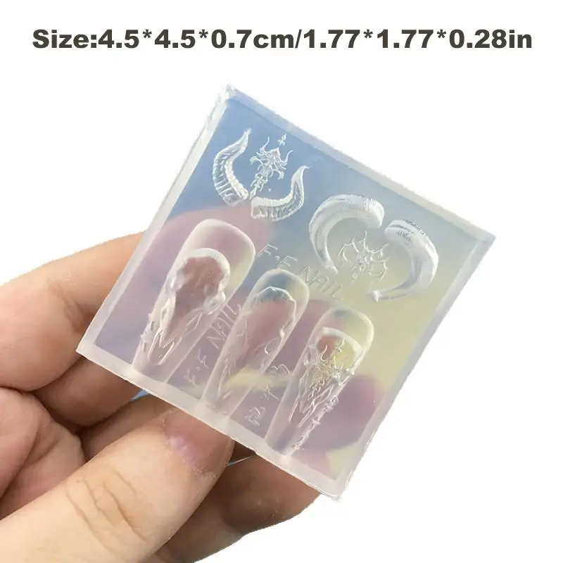(BBQ4)Sheepshead 3D Silicone Mold Nail Art Mold Nail Charm Manicure Tool Nail Mold DIY Handcraft Mould Nail Decorat Salon Suppl