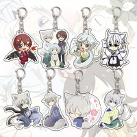 Anime Kamisama Kiss Kamisama Love Tomoe Cosplay Acrylic Keychain Cute Kurama Mi Zu Ki Figures Key Chain Gift for Fans