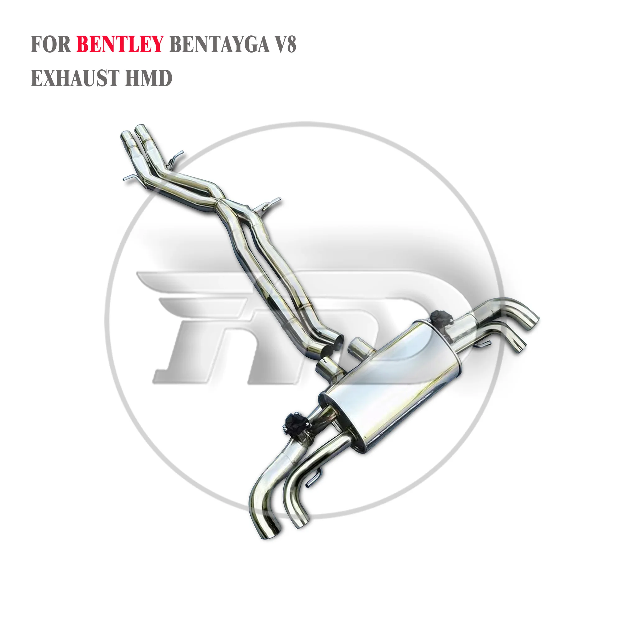 HMD Catback for Bentley Bentayga V8 Stainless Steel Exhaust System Performance Car Accesorios Valves Muffler Pipe