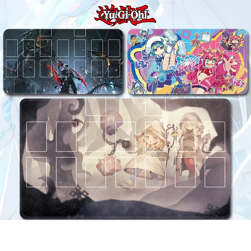 

Ю-Ги-О! Коврик для мыши и клавиатуры Azamina Elzette DIY, самодельный, для аниме-игр YGO, для карт, резиновый, 600*350*2 мм