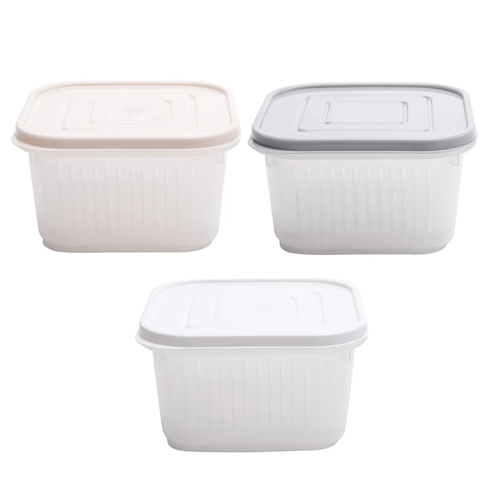 

3 Pcs Food Storage Boxes Resistant Safe Direct Food Storage Fruits Vegetables ganizer Fridge Container