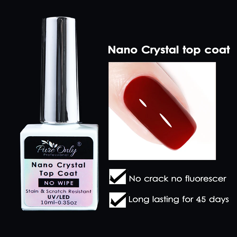 

Fast Drying 10ml Base Coat and Top Coat Diamond Soak Off Uv Gel Long Lasting High Gloss Gel Polish No Wipe Rubber Base Top Coat