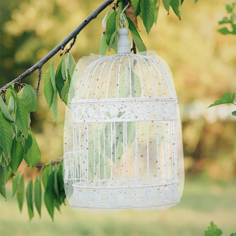 

2 Pcs Birdcage Protective Cover for Covers Adjustable Netting Mesh Small Parrot