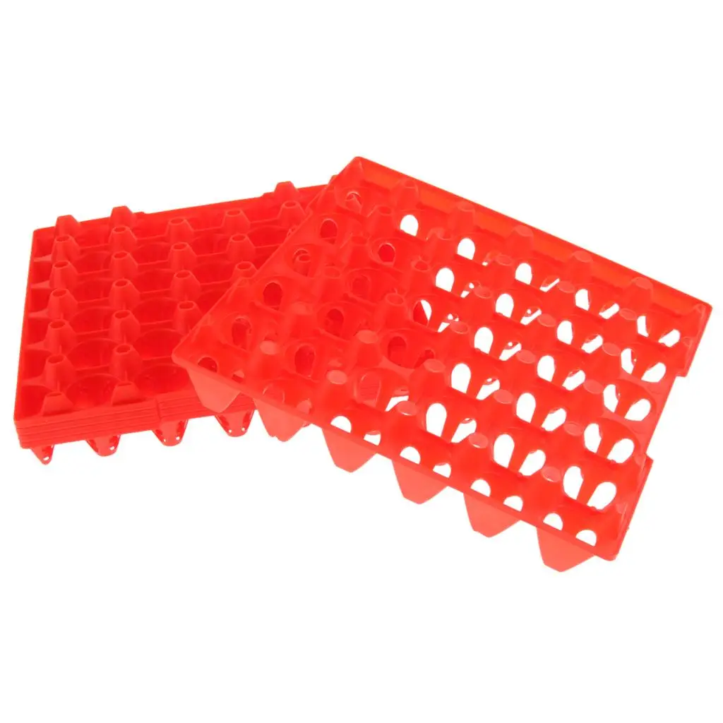 5Pcs Eggs Holder Storage Egg Tray Plastic Container Hold Up to 30 Eggs