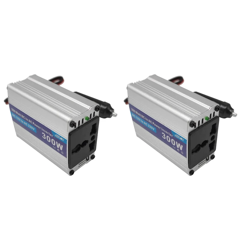 2X Car Power Inverter Converter 300W Inversor 12 V 220 V Voltage Converter 12V To 220V Inverter 12V 220V Convertidor