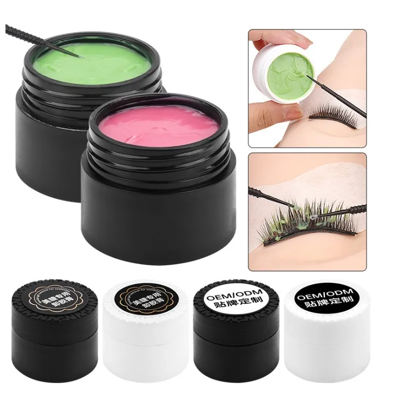 Ruthkey 10g Eyelash Glue Remover Gel Fruit Smell Fast Dry Cream Remover For Beauty CosmeticCustom Logo Fake Eyelash Makeup Tools