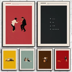 Minimalist Classic Movie Pulp Fiction,Fleabag,Whiplash Film Abstract Poster Wall Art Pictures Canvas Painting Home Dorm Decor