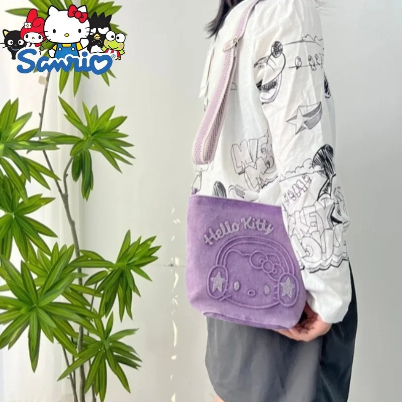  Hello Kitty New Diamond Women's Shoulder Bag Cartoon Fashion Diamond Women's Shoulder Messenger Bag Cartoon Women's Bag