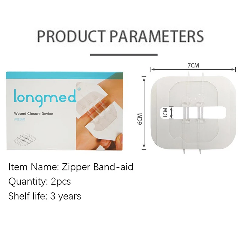 Kampeeruitrusting Pijnloze Hechtdraad Zelfklevende Wondsluiting Wond Hulp Patch Snelle Hemostatische Zorg Health Band Hechtdraad Accessoires