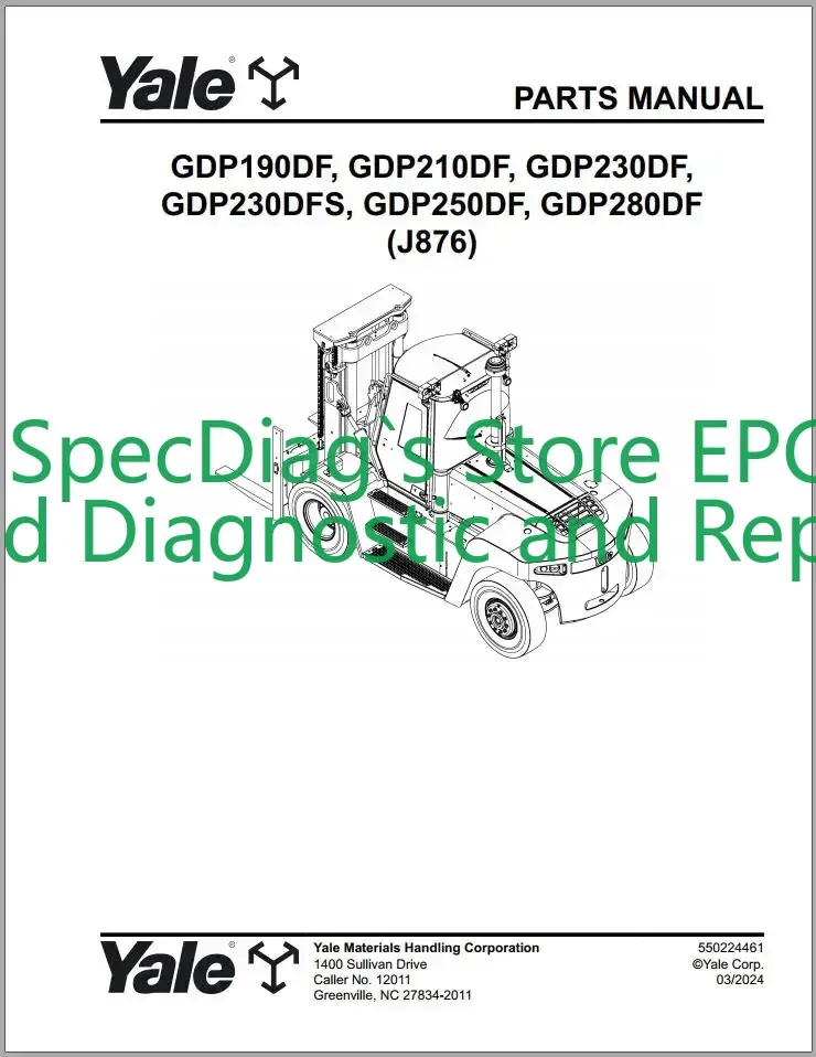 

Каталог запчастей для вилочных погрузчиков SpecDiag Yale Коллекция PDF 02.2024– 03.2024 гг.