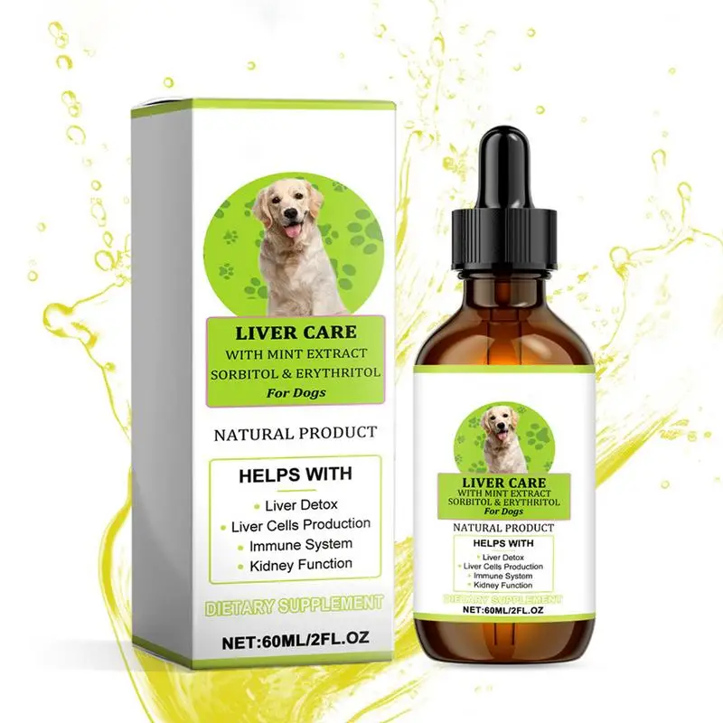 Suplemento líquido para articulación y cadera de perro, 60ml, suplemento para anca y articulación de perro, suplemento multivitamínico para perros, gotas para cachorros y adultos