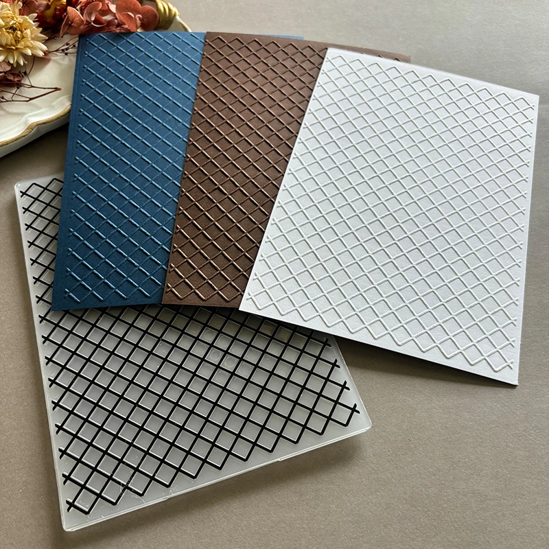 Modello di griglia Goffratura File Texture Modello Sfondo Album fai-da-te Produzione di progetti artigianali in cartone decorativo