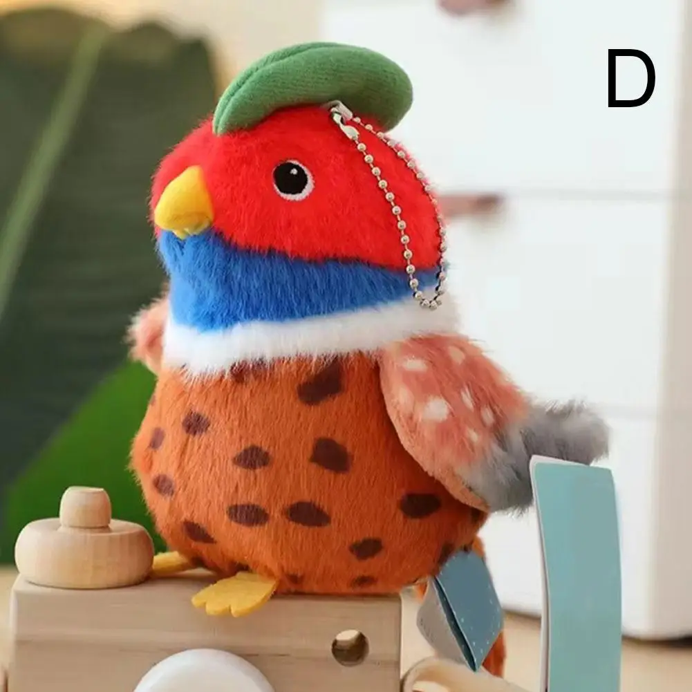 Mini Oiseaux Réalistes avec Nid en Peluche, Jouets Animaux Réels, Poupées Perroquet Calopsitte, Jaune, T W8m5