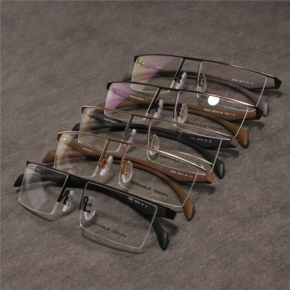 Rockjoy 160mm Oversized Reading Glasses Men Eyeglasses Frame Male Brand Semi Rimless Wide Face Spectacles Anti Reflection