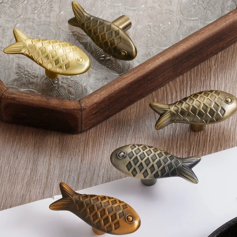 Koi Cabinet Handle, Jinyu Wardrobe Door Single Hole Solid Small Handle