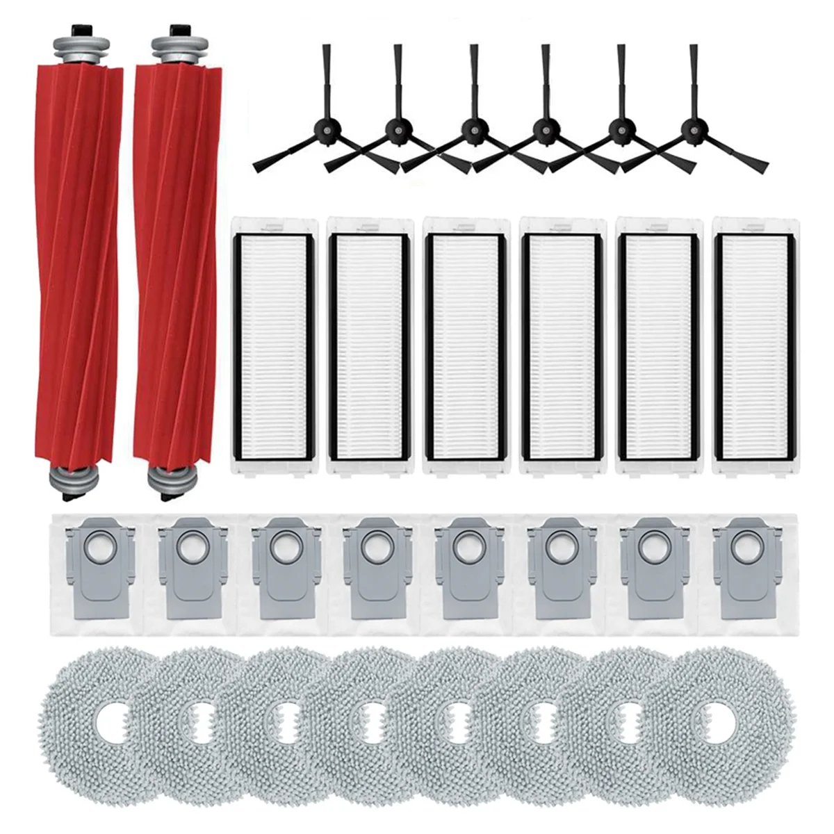 A58E-dla Roborock Q Revo /P10 odkurzacz robot akcesoria do czyszczenia główna szczotka boczna filtr Hepa ściereczki do mopa worek na kurz części zamienne