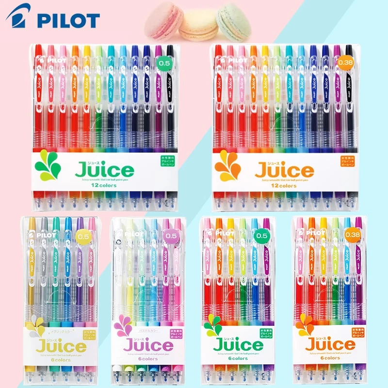 

Pilot Juice 0.5mm colorful Gel Pen Suit Push-button Student Account Pen Metal Pearlescent Japanese Stationery