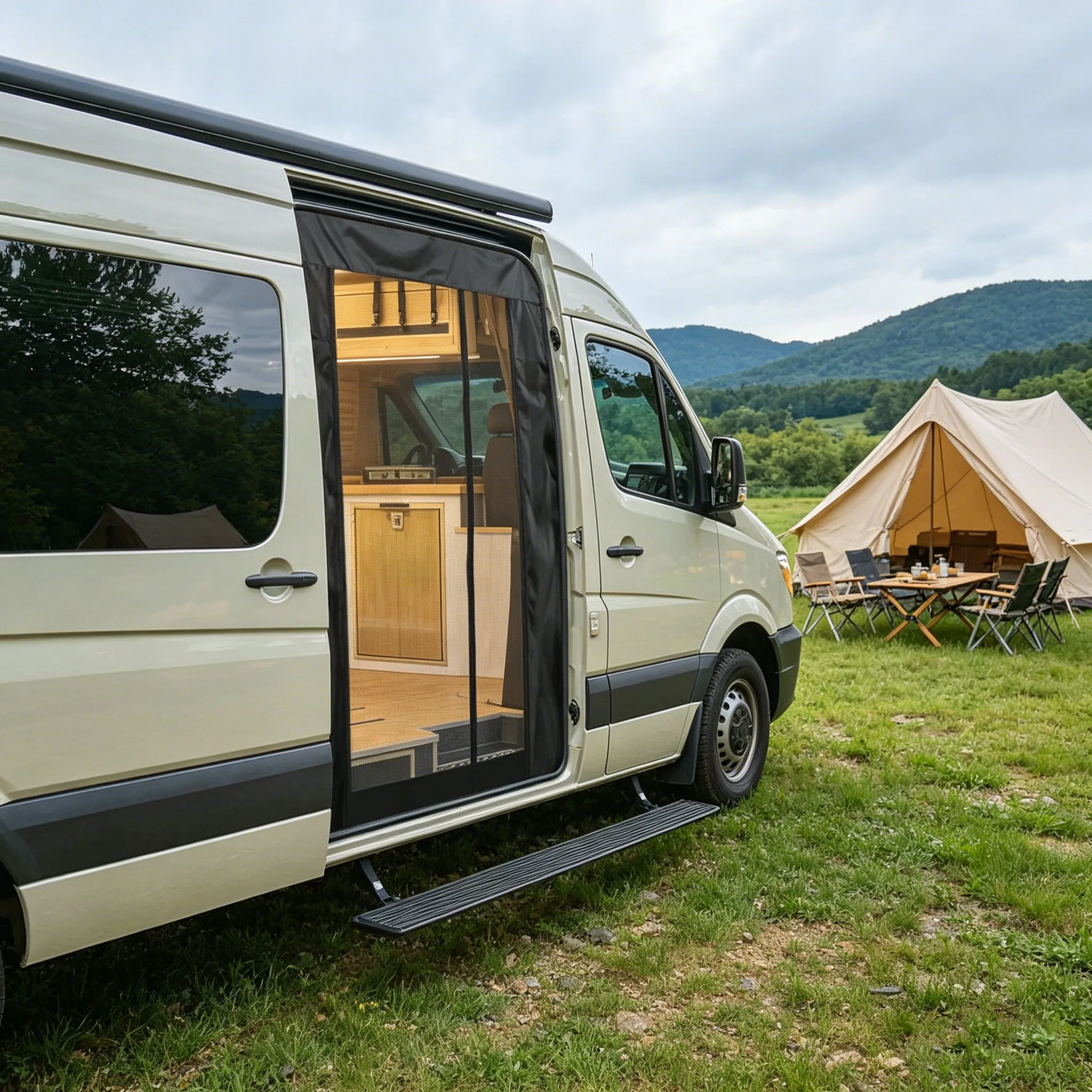 1 SZT. Siatka przeciw owadom/moskitierka do Mercedes Benz Sprinter z niskim i wysokim dachem ​ Akcesoria do…