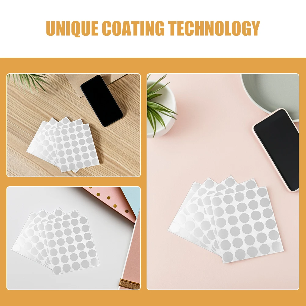 6 أوراق ملصقات للخدش مقاس 1 بوصة مستديرة ذاتية اللصق مطلية بالفضة سهلة التقشير لمكافآت تذاكر جوائز ألعاب الحفلات ذاتية الصنع