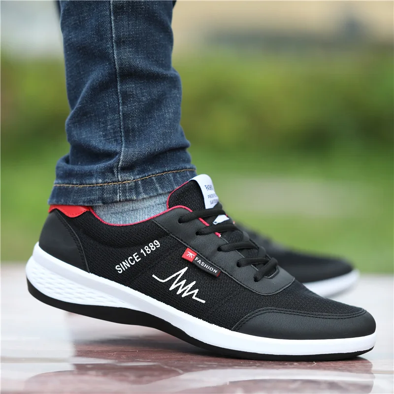 Trend Brand Men's Shoes Breathable Casual Sneaker Student Comfortable All-match Running Shoes Male Luxury Flats White Sport Shoe