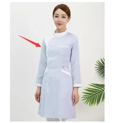 Nurse Clothing Medical Beauty Uniform Autumn Hospital Work Overalls Pink Gown